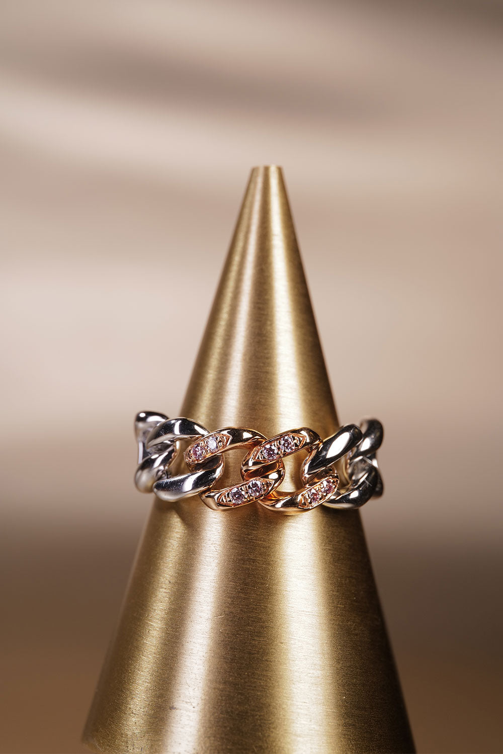 0.06ct Argyle Pink Diamond Chain Ring