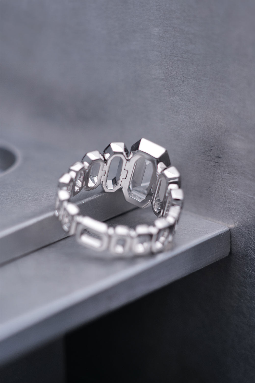 1.04ct Cut-Cornered Rectangular Mixed Cut Natural Diamond Ring