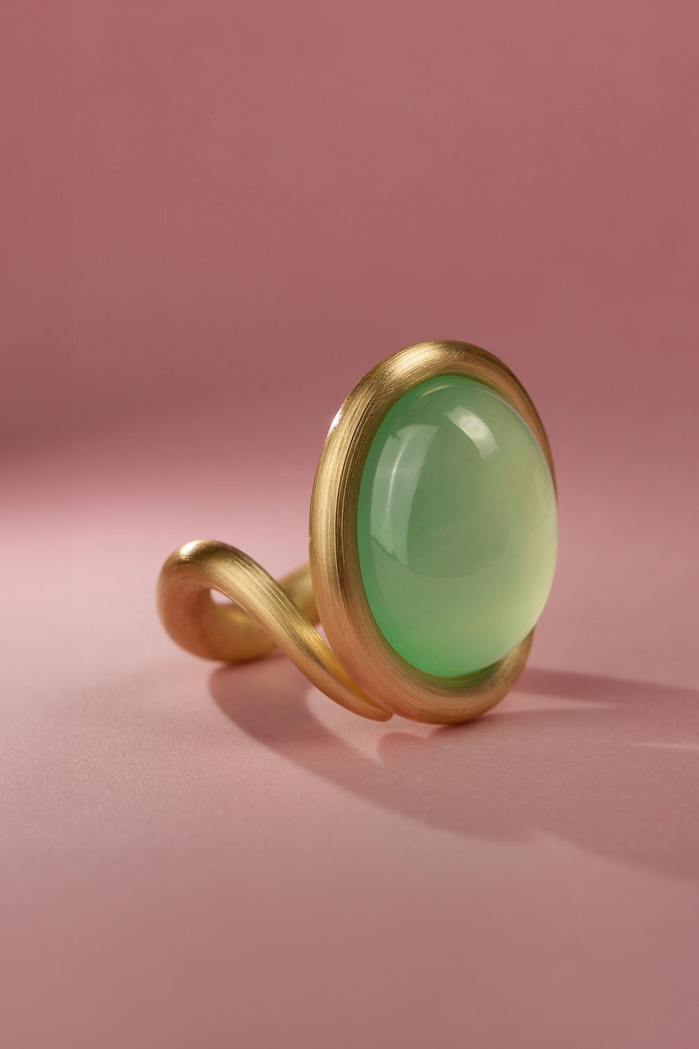 Leen Heyne 3.90ct Green Jadeite Ring